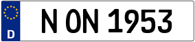 Truck License Plate